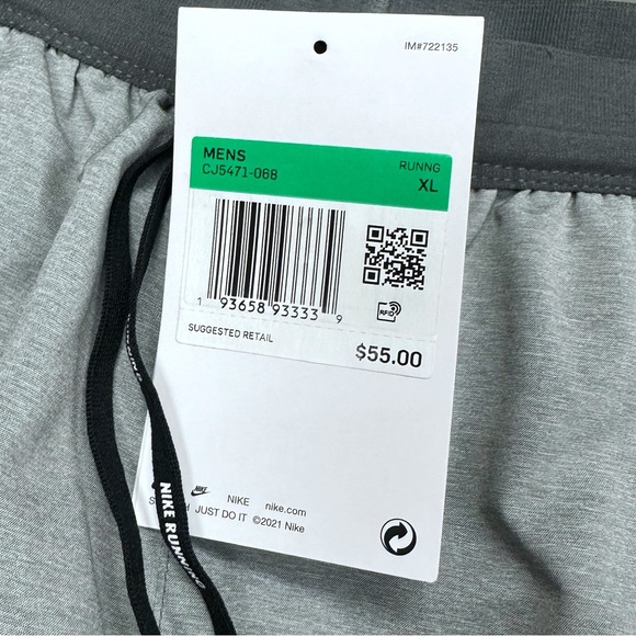 Nike Flex Stride 7” 2 N 1 Running Compression Shorts CJ5471-068 XL Heather Grey - Picture 8 of 14